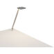Focaccia Solo 16.75 inch 7.00 watt Silver Desk Lamp Portable Light, Through-Table Mount